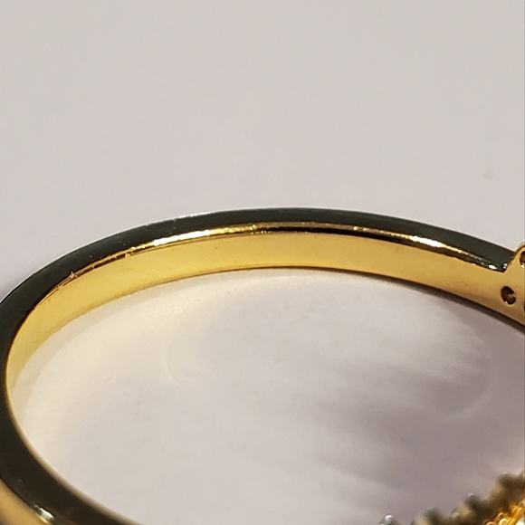 Authentic NEW Timeless Wish Tiara Ring 14K GP CZ Two Available - Picture 5 of 10